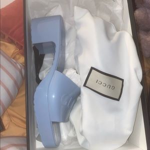 Blue Gucci Heels